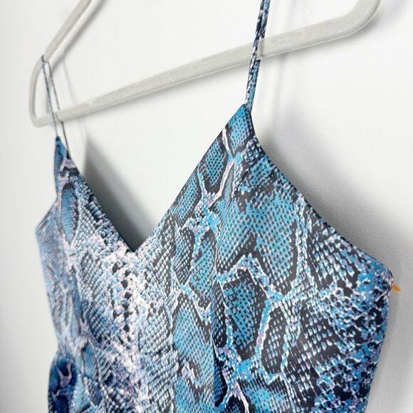 LOVERS + FRIENDS | REVOLVE Young Love Snakeskin Print Mini Dress Women’s Size L - Picture 3 of 10